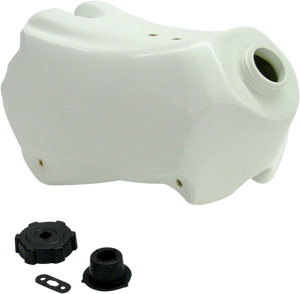 Large-Capacity Gas Tank - White - Yamaha - 3.4 Gallon - Lutzka's Garage