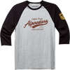 Script T-Shirt - Black/Heather Gray - Medium - Lutzka's Garage