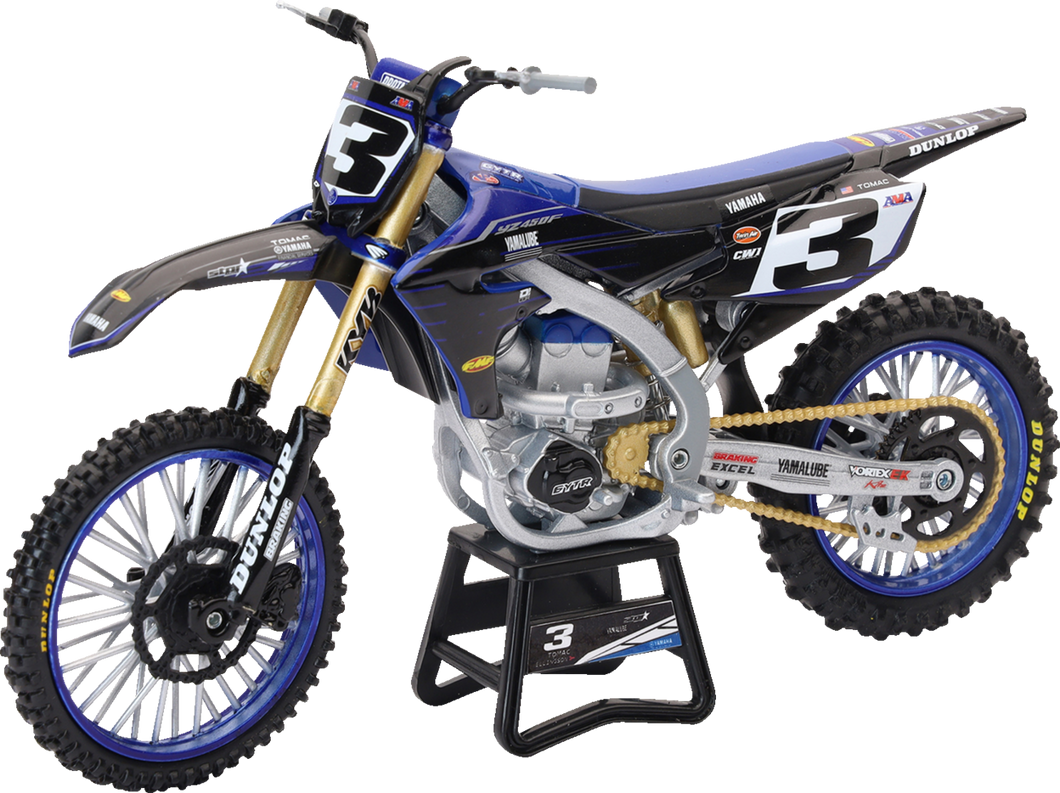 Yamaha Factory Race Team Bike - Eli Tomac - 1:12 Scale - Blue/Black - Lutzka's Garage