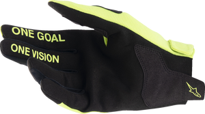 Youth Radar Gloves - Fluo Yellow/Black - 2XS - Lutzka's Garage