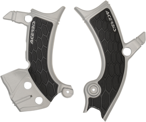 X-Grip Frame Guards - Silver/Black - Yamaha - Lutzka's Garage