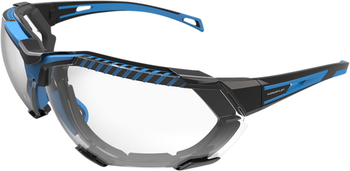 FF4 Sunglasses - Foam - Black/Blue - Clear - Lutzka's Garage