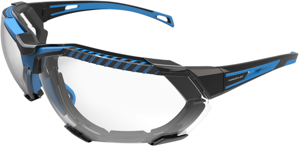 FF4 Sunglasses - Foam - Black/Blue - Clear - Lutzka's Garage