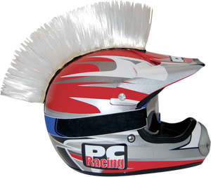 Helmet Mohawk - White - Lutzka's Garage