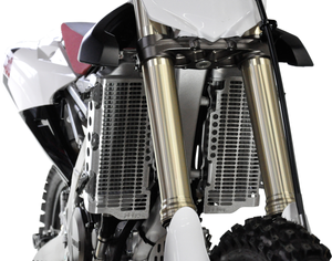 Radiator Guards - Brushed Aluminum - Yamaha