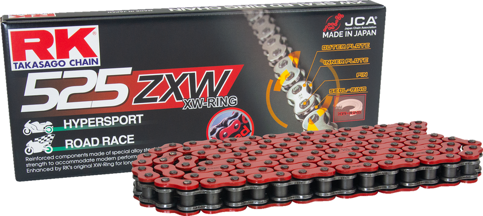 525 ZXW - Drive Chain - 120 Links - Red - Lutzka's Garage