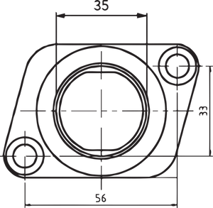 Carburetor Mounting Flange - Polaris