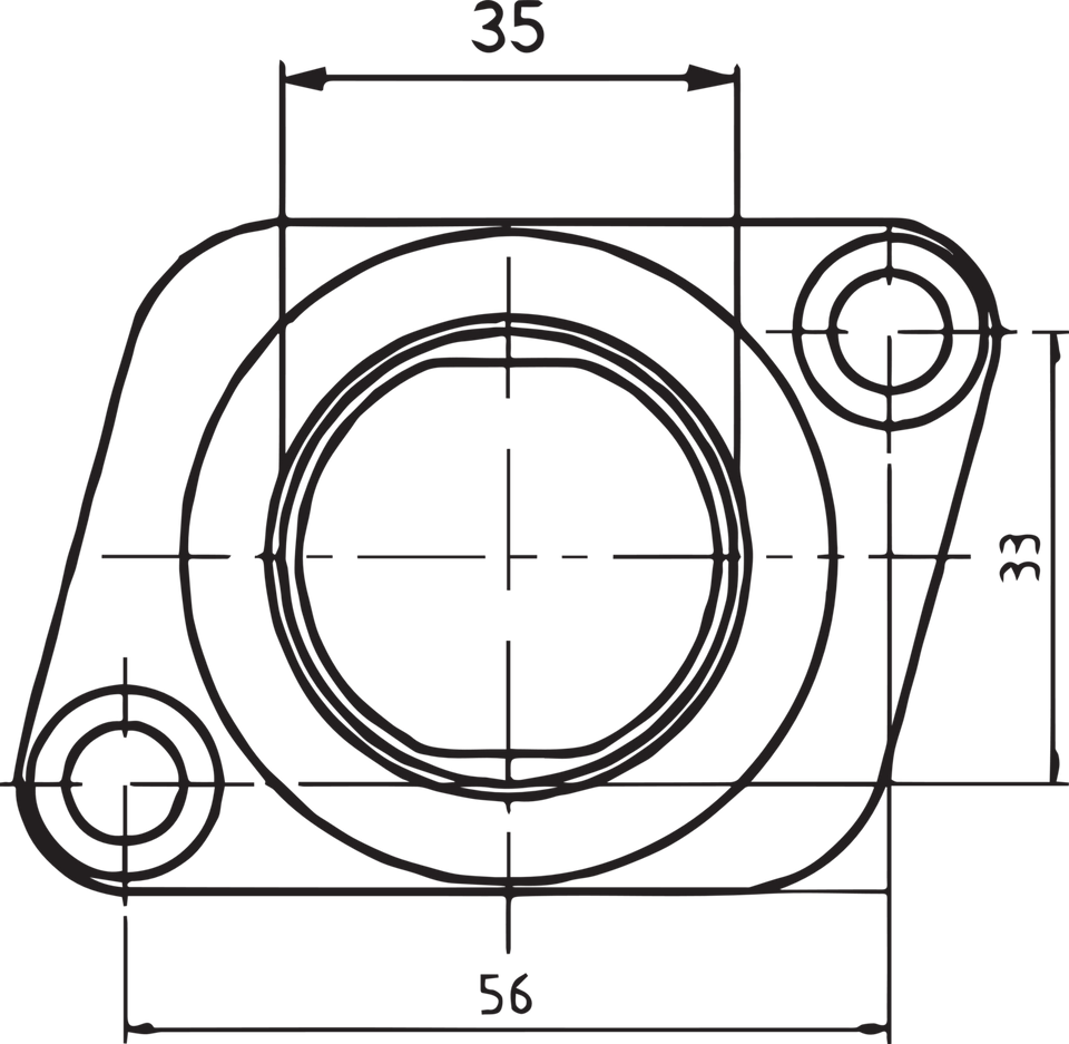 Carburetor Mounting Flange - Polaris