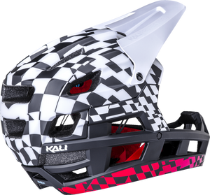 DH Invader Helmet - LTD Glitch - Matte Black/White/Red - XS-M