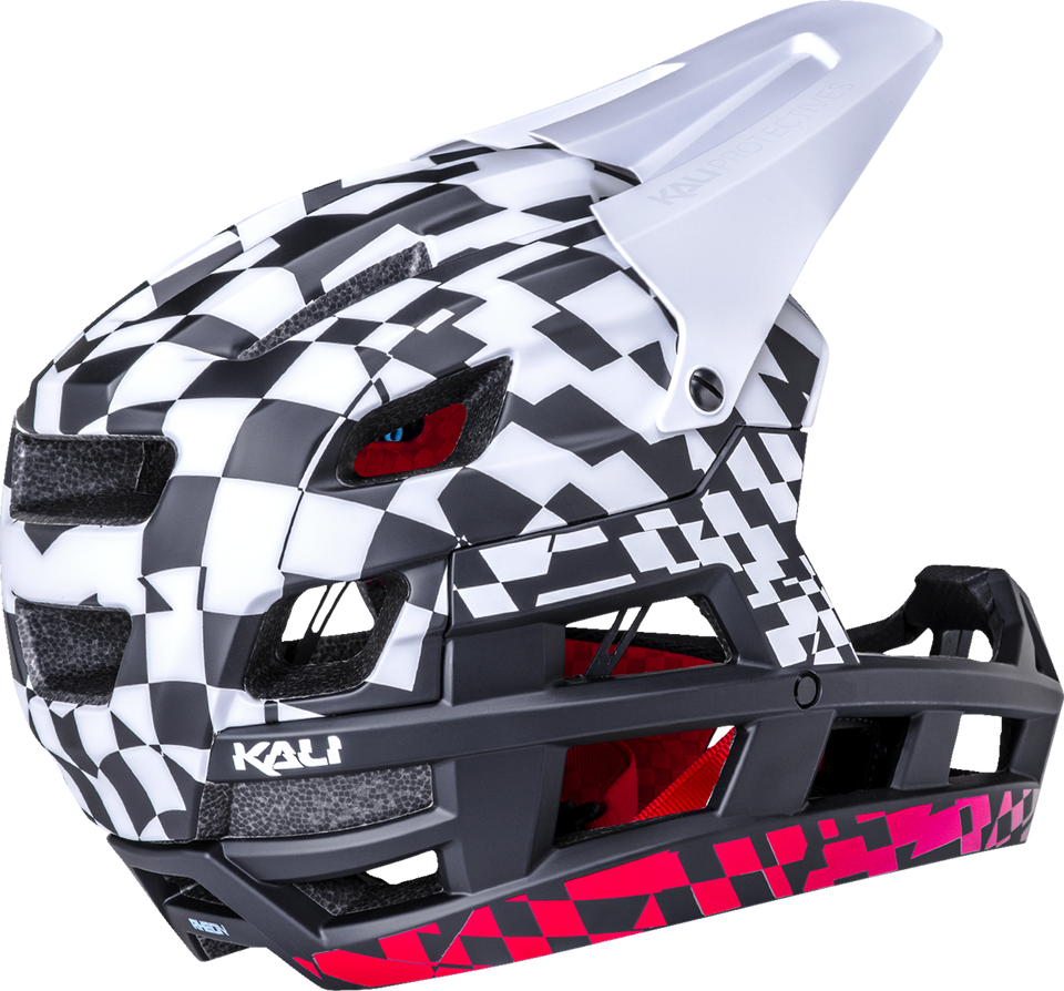 DH Invader Helmet - LTD Glitch - Matte Black/White/Red - XS-M