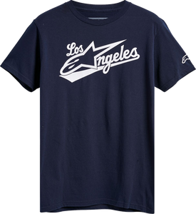 Los Angeles T-Shirt - Navy - Medium - Lutzka's Garage