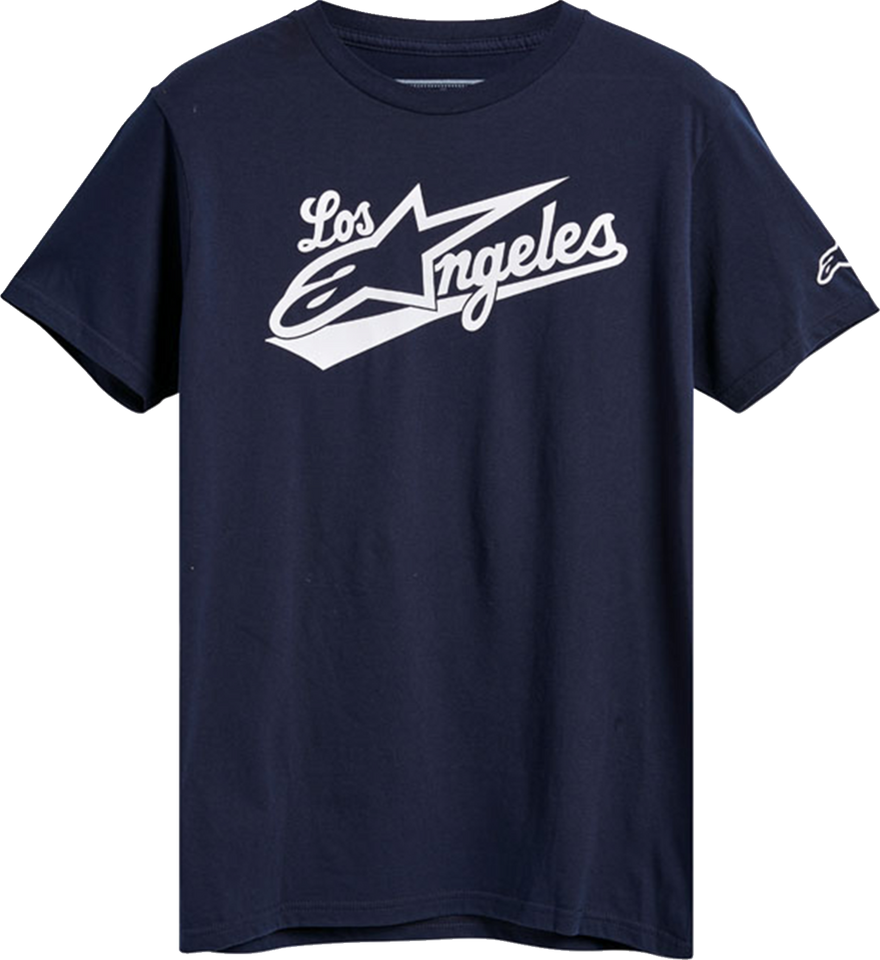 Los Angeles T-Shirt - Navy - Medium - Lutzka's Garage