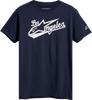 Los Angeles T-Shirt - Navy - Medium - Lutzka's Garage