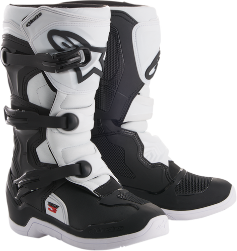 Tech 3S Boots - Black/White - US 2 - Lutzka's Garage