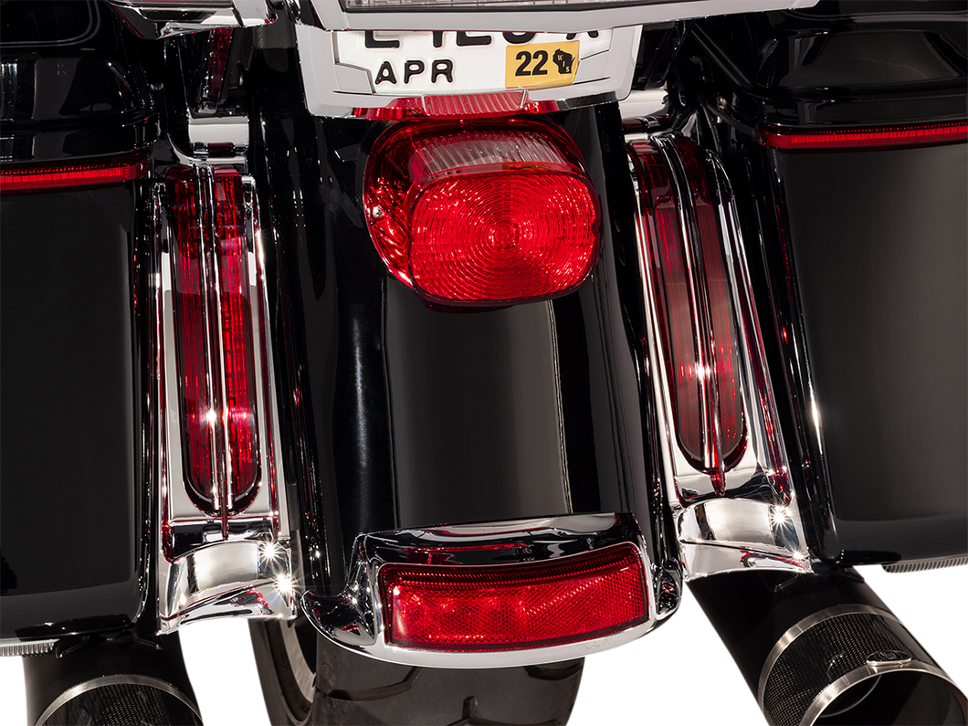 Filler Panel Lights - Red/Chrome