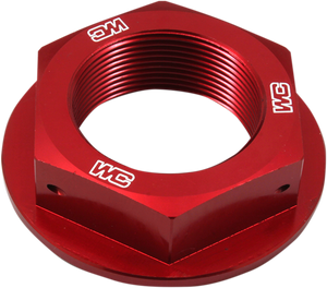 Steering Stem Nut - Red - Yamaha - Lutzka's Garage