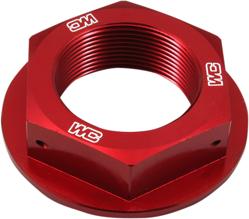 Steering Stem Nut - Red - Yamaha - Lutzka's Garage