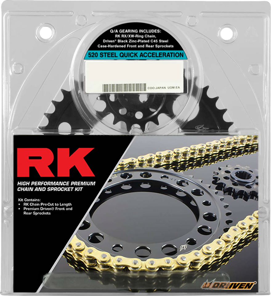 Chain and Sprocket Kit - Quick Acceleration - GSX-R1000R - Gold - Lutzka's Garage