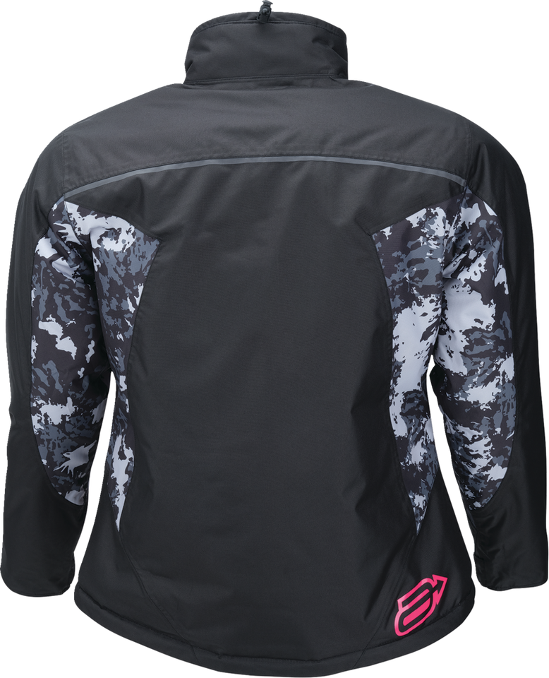 Womens Pivot 7 Jacket - Black/Camo Gray/Pink - Medium - Lutzka's Garage