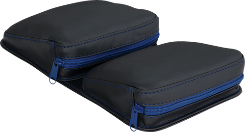 Kaliber Dash Pouch - Black with Blue Zipper