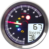 TNT-04 Multi-Function Meter - Silver Bezel - 3.30" Diameter x 2.19" D