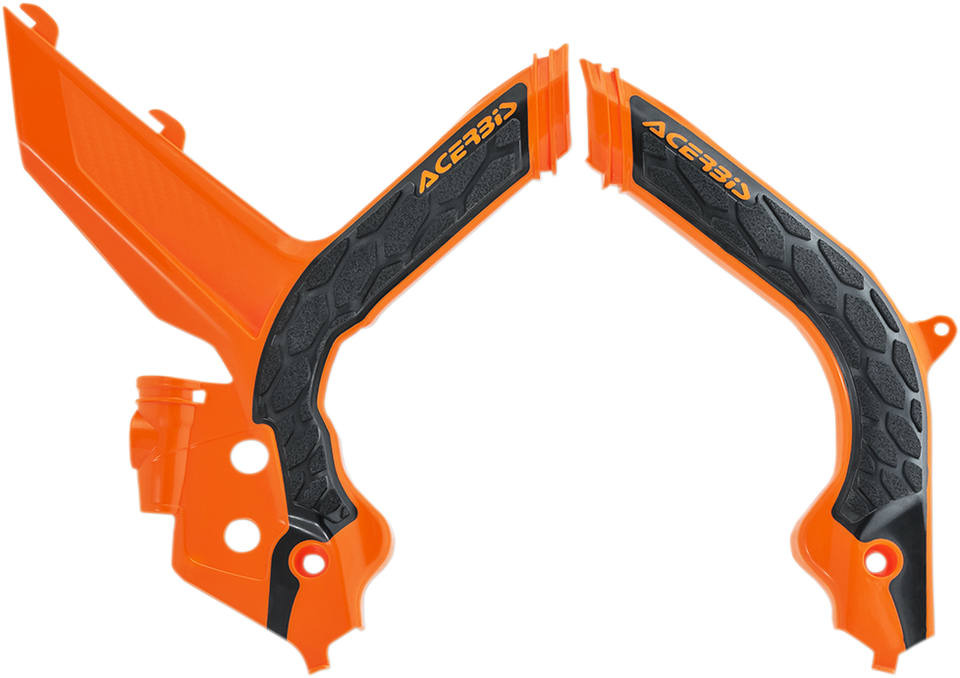 X-Grip Frame Guards - 16 Orange/Black - KTM