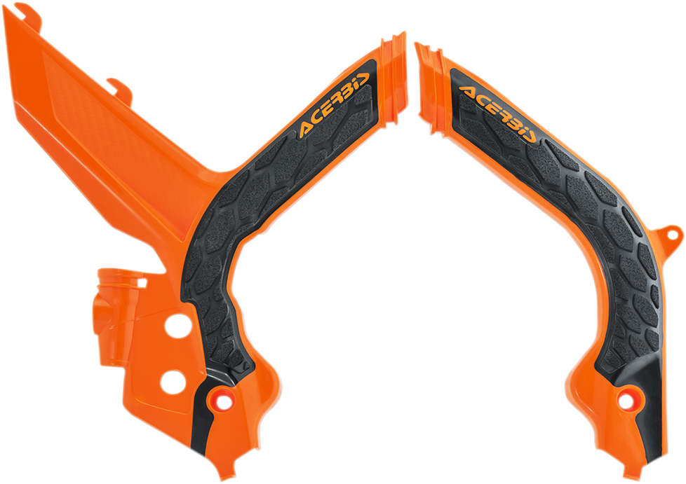 X-Grip Frame Guards - 16 Orange/Black - KTM