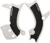 X-Grip Frame Guards - White/Black - Yamaha - Lutzka's Garage