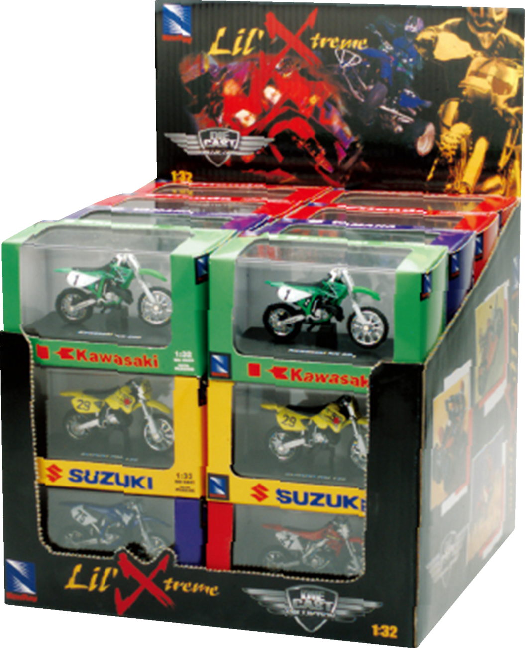 Dirt Bike & ATV Assortment - 1:32 Scale - Multicolor