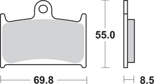 HS Brake Pads - Triumph - 624HS