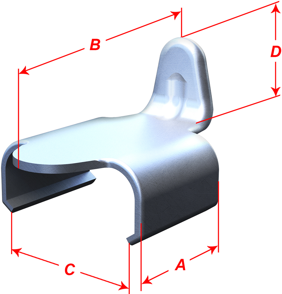 Guide Track Clips - 0.625" Clip Length - 10 Pack