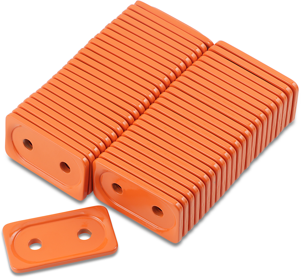 Support Plates - Orange - Double - 48 Pack - Lutzka's Garage