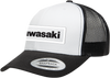 Kawasaki Throwback Hat - Black/White - Lutzka's Garage