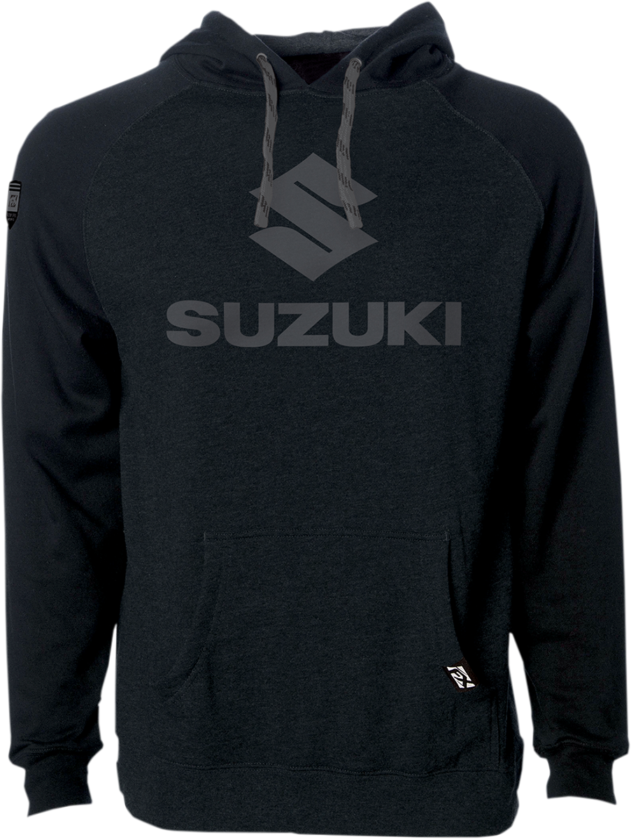 Suzuki Shadow Pullover Hoodie - Black - Medium - Lutzka's Garage