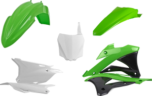 Body Kit - Complete - OEM Green/White/Black - KX 85