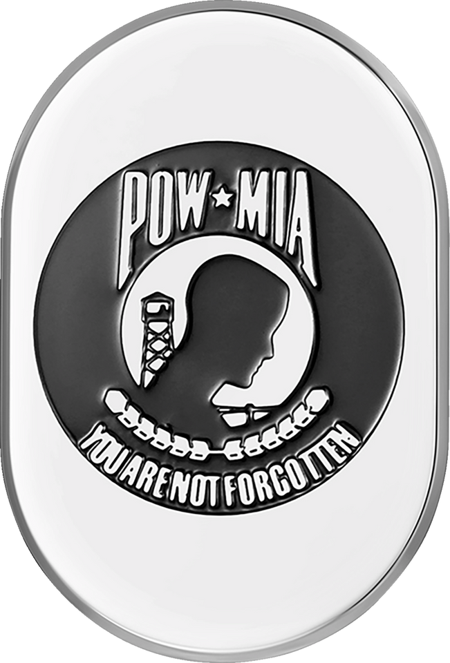 Antenna Cover - Right Rear Fender - POW-MIA -Chrome