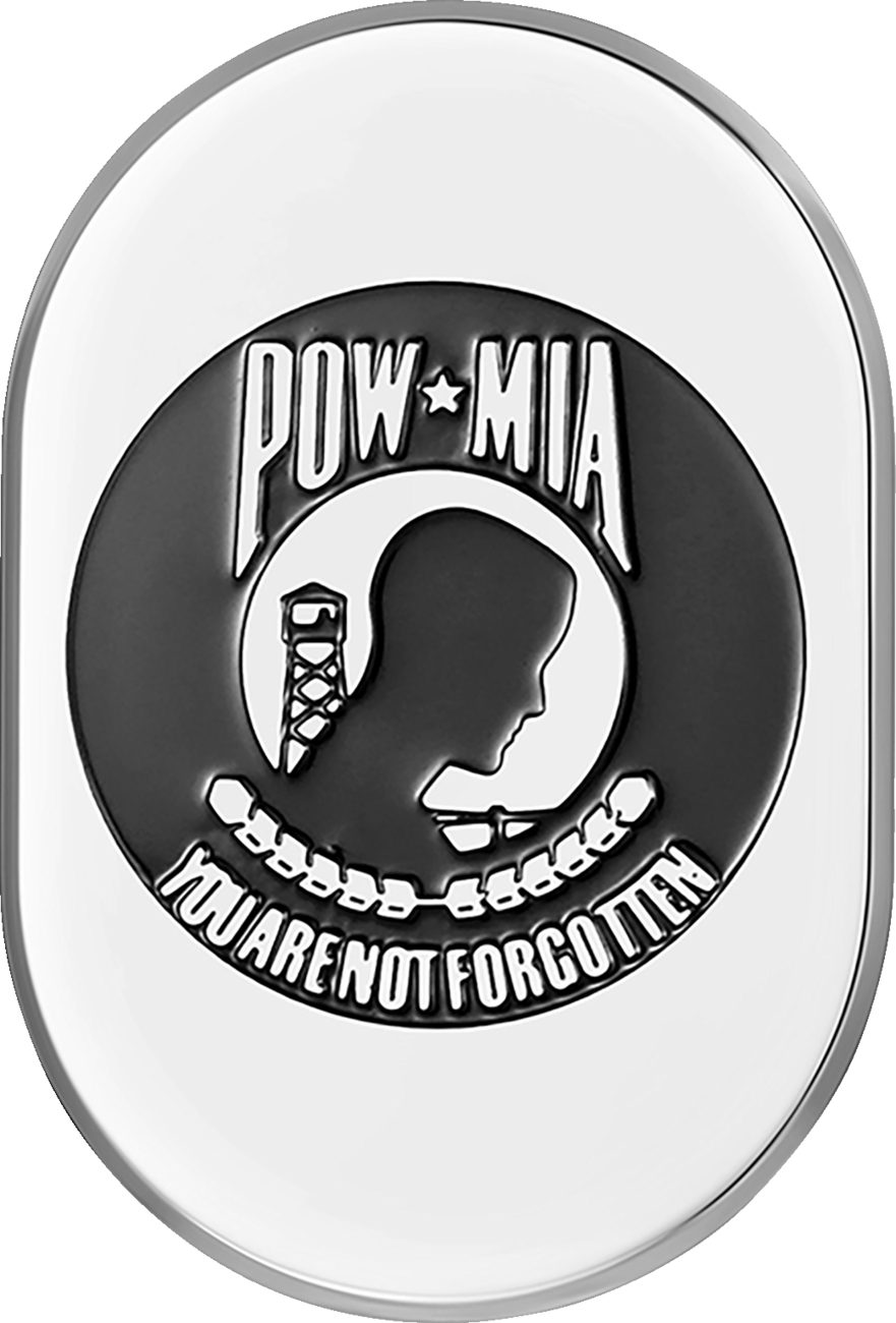 Antenna Cover - Right Rear Fender - POW-MIA -Chrome