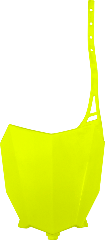 Front Number Plate - Florescent Yellow