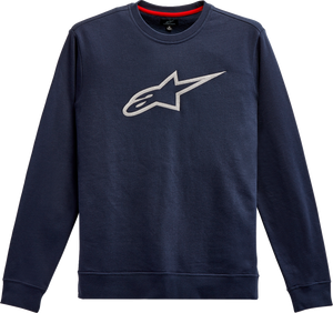 Ageless Crew Fleece - Navy/Grey - Medium - Lutzka's Garage