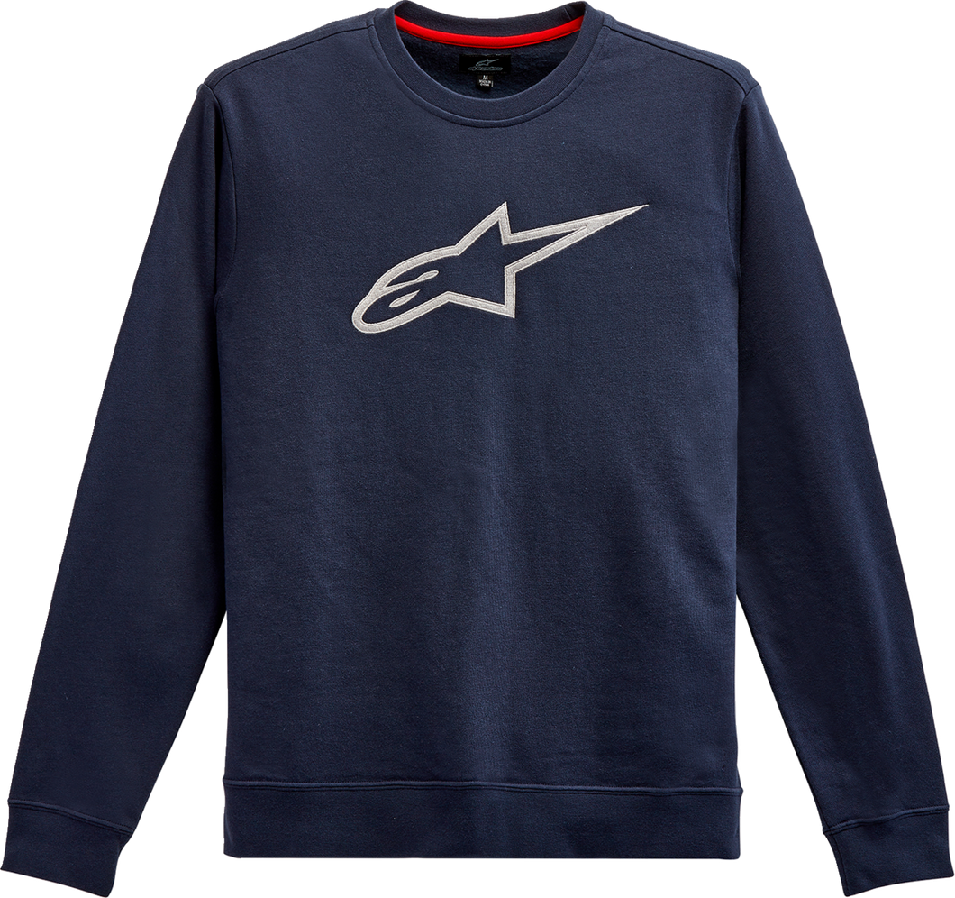 Ageless Crew Fleece - Navy/Grey - Medium - Lutzka's Garage