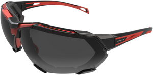 FF4 Sunglasses - Foam - Black/Red - Smoke - Lutzka's Garage