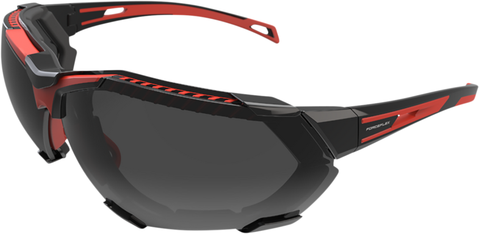 FF4 Sunglasses - Foam - Black/Red - Smoke - Lutzka's Garage