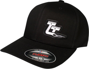 Throttle Threads Curved Bill Hat - Black - Small/Medium - Lutzka's Garage