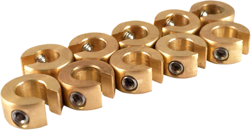 Wheel Weights - Re-Usable - 1/4 oz - Brass - 10 Pack