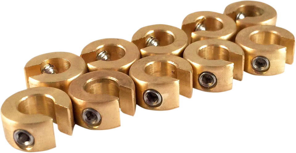 Wheel Weights - Re-Usable - 1/4 oz - Brass - 10 Pack