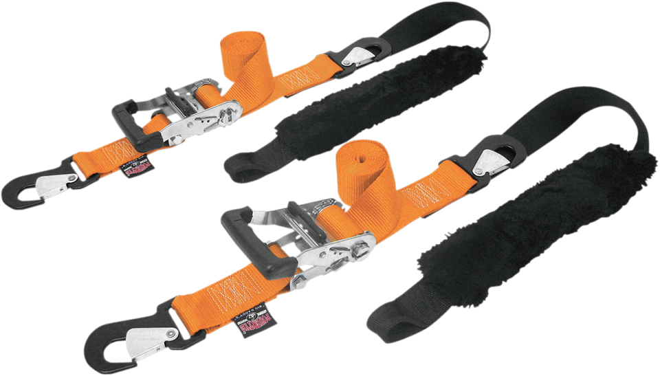 Big Daddy Tie-Down - 2" - 2 Snap-hook Ends - Sewn-in Soft-Tye - Orange - Lutzka's Garage