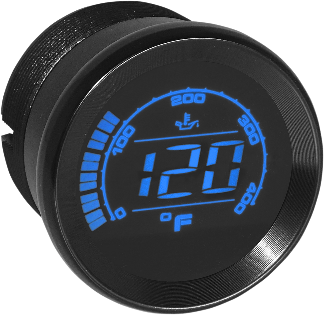 HD-02 Oil Temperature Gauge - Black - 2