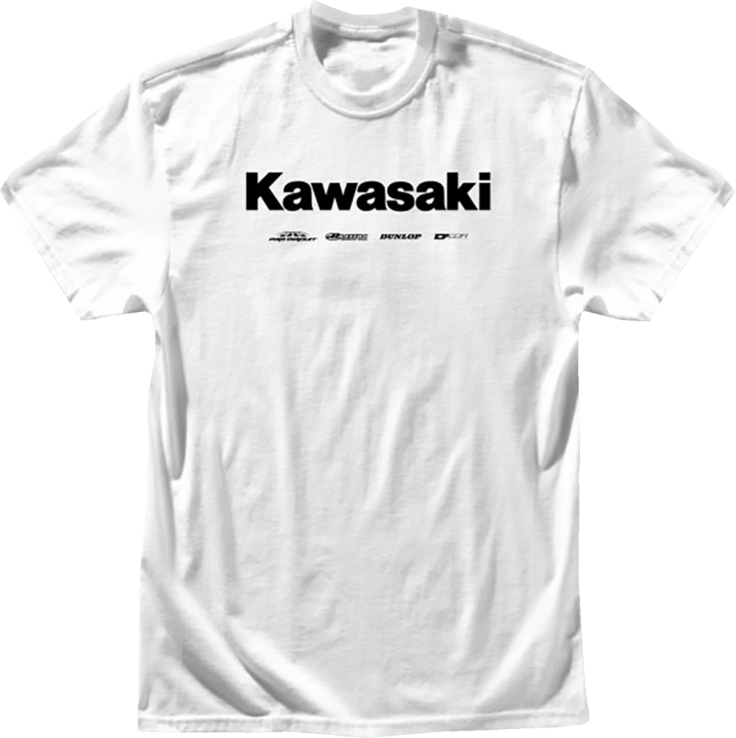 Kawasaki Racing T-Shirt - White - Medium - Lutzka's Garage