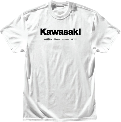 Kawasaki Racing T-Shirt - White - XL - Lutzka's Garage