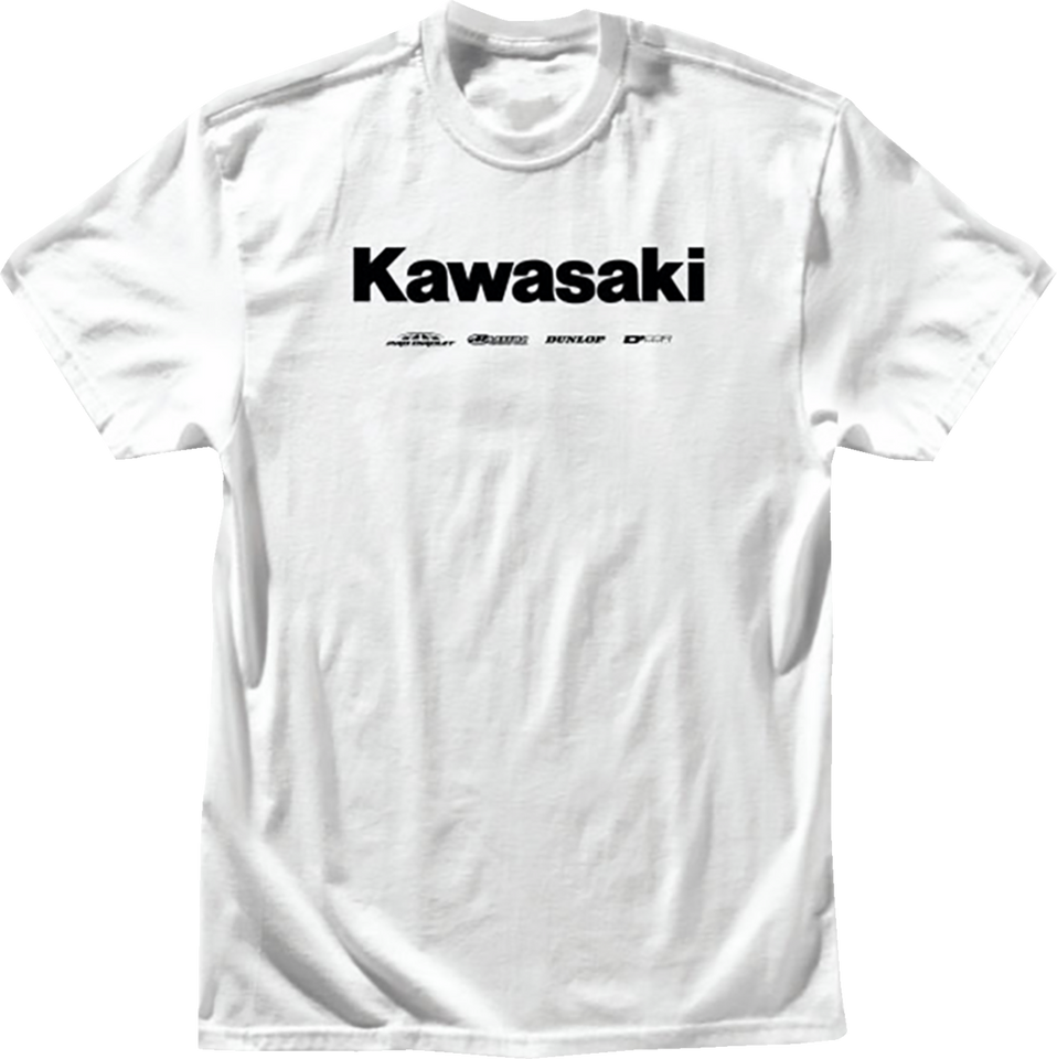 Kawasaki Racing T-Shirt - White - Large - Lutzka's Garage